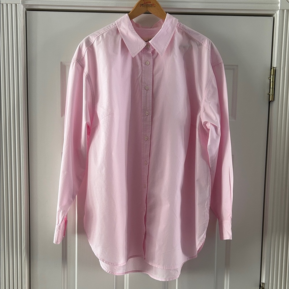 Universal Thread Light Pink Women’s Casual Button Down Shirt Oversized Size XXL